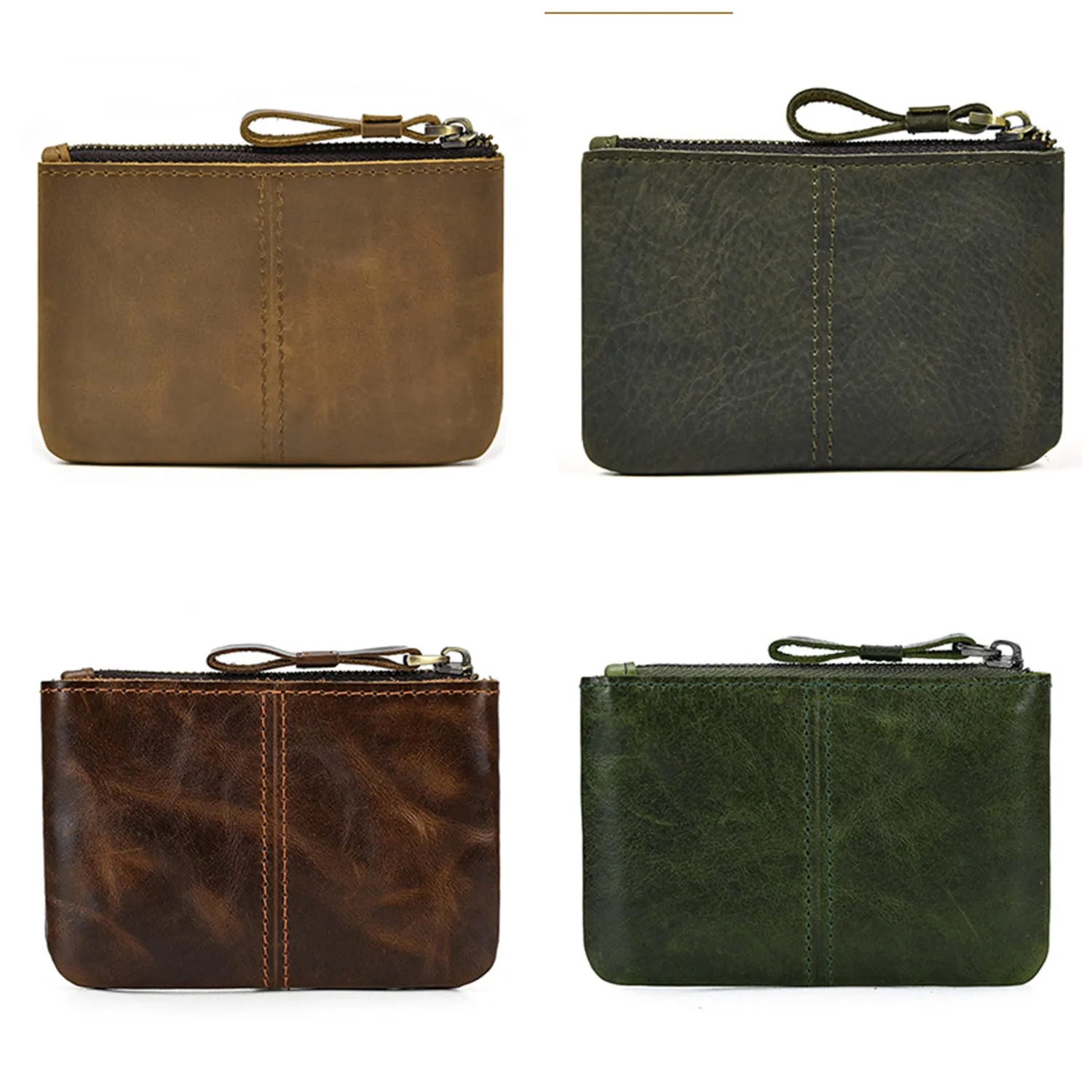 Genuine Leather Zippered Wallet 4