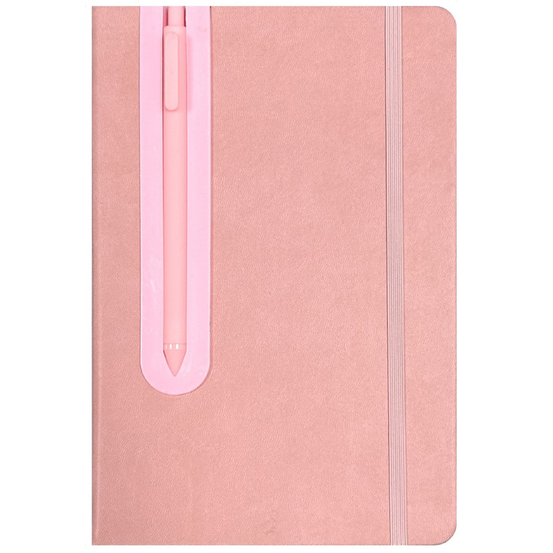 A5 Ruled Leather Diary With Built In Ballpoint Pen 3