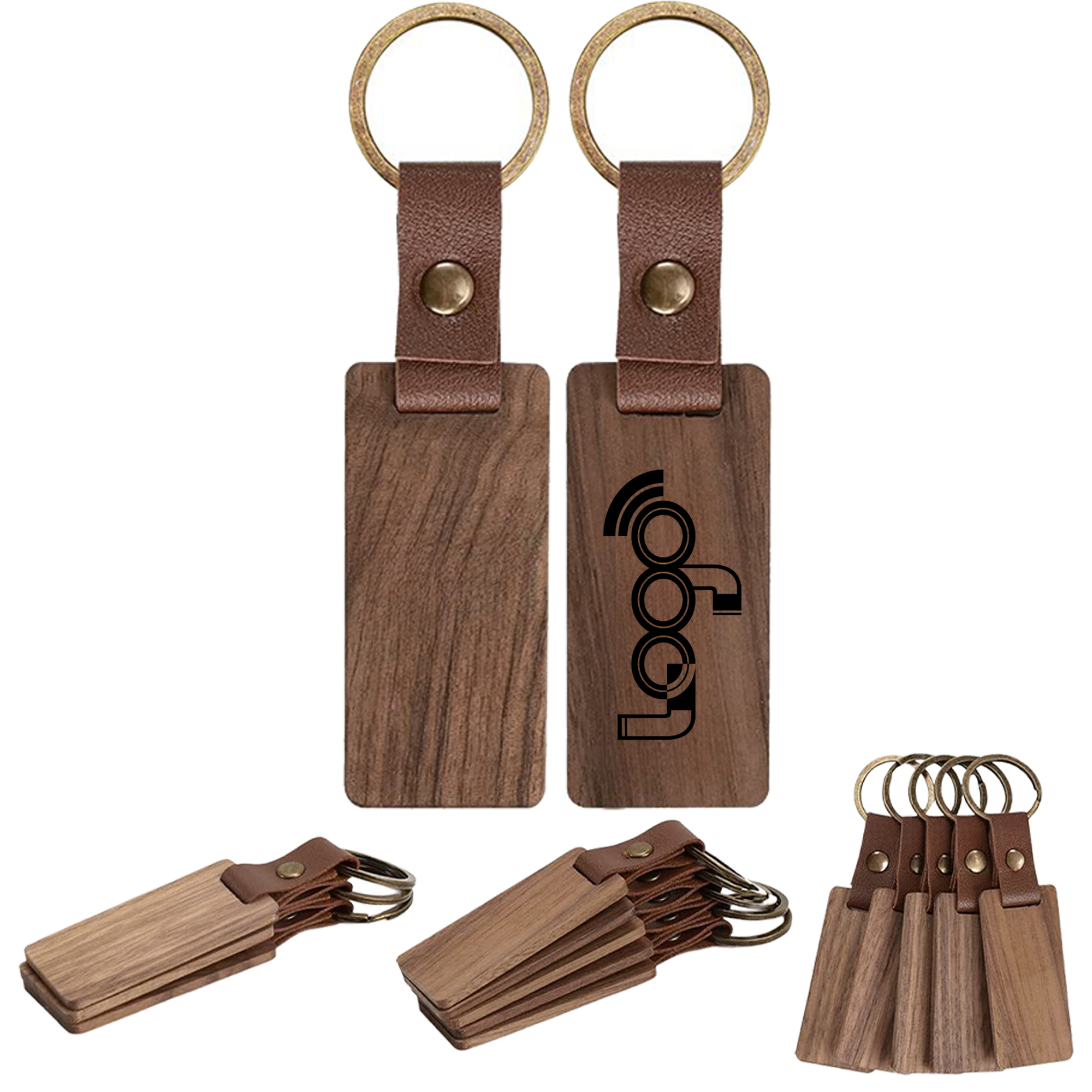Walnut Wood Keyring 1