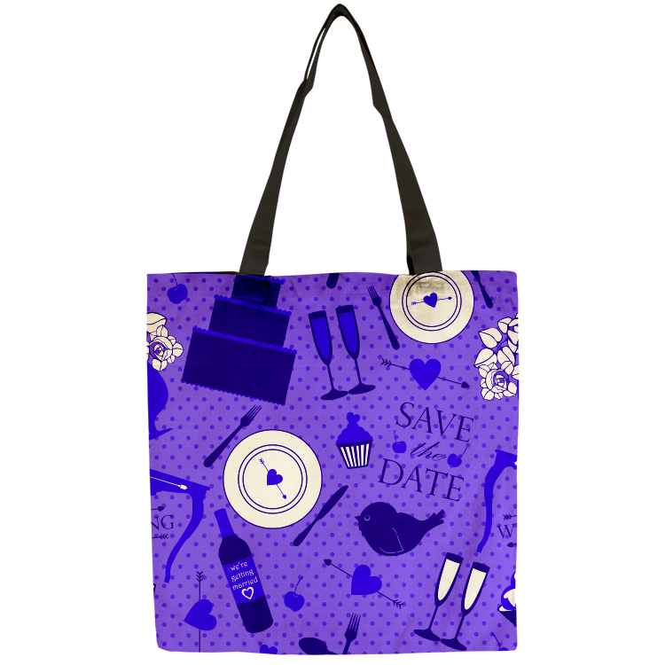 Flat Vibrant Cotton Tote Bag 4