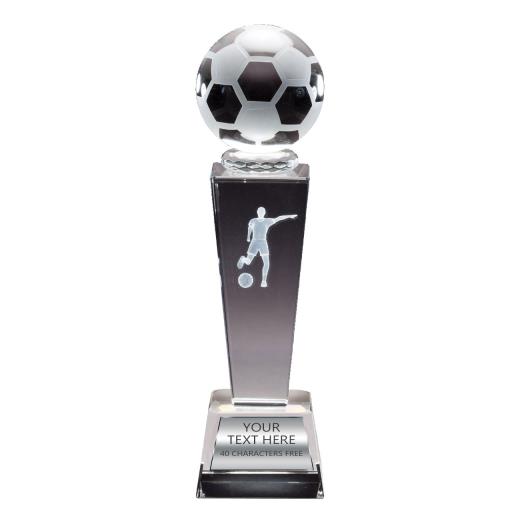 Crystal Tower Soccer Female Award 9x2.5" 1