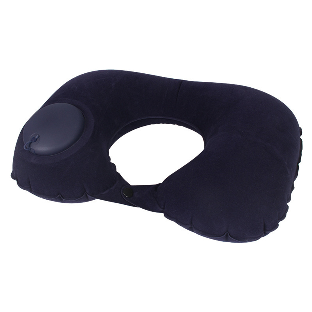 U-type Inflatable folding flocking pillow 2