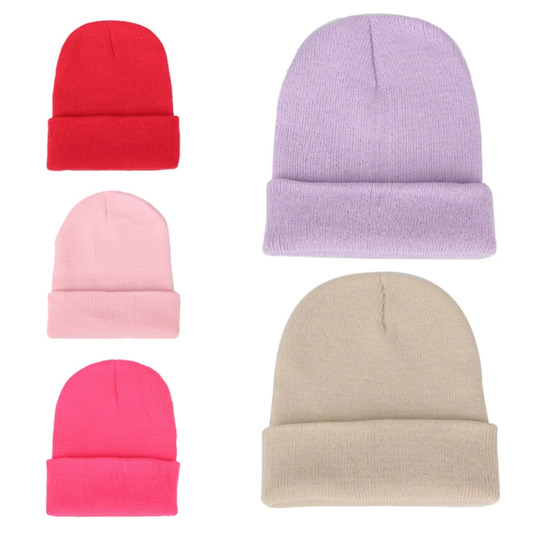 12" Knit Beanie Acrylic Cap