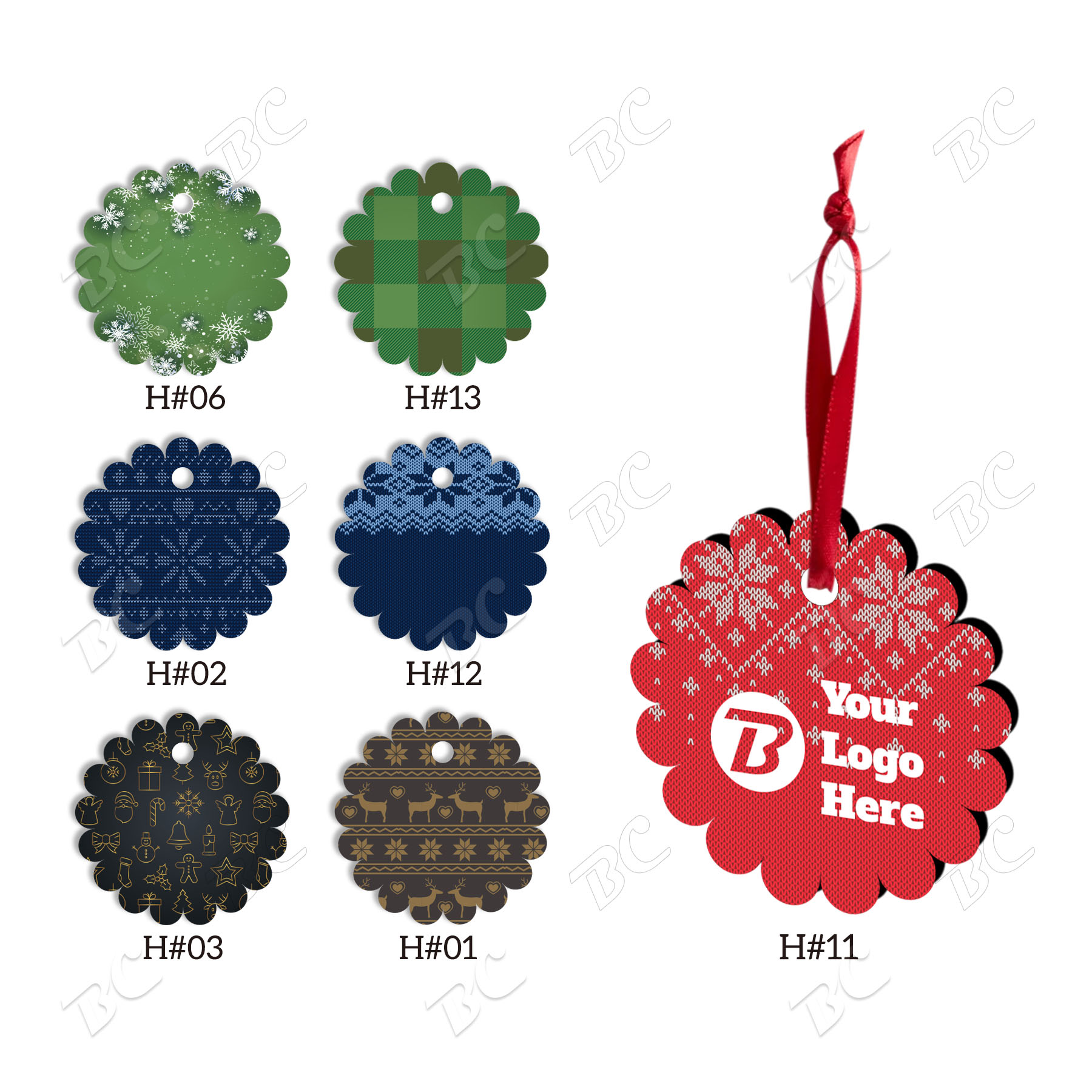 Free Shipping Full Color Christmas Ornament - Flower 32