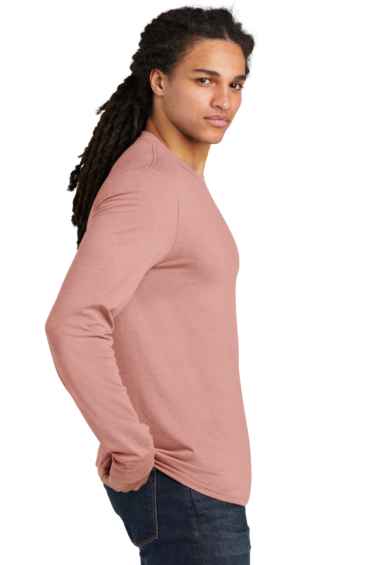 District Perfect Tri Long Sleeve Tee . DM132 49
