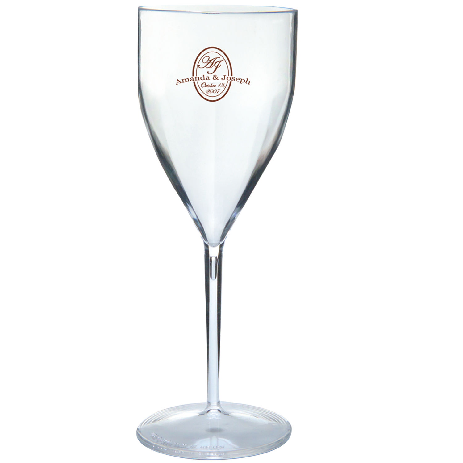 9 oz Clear Plastic Wine Goblet 1 Piece
