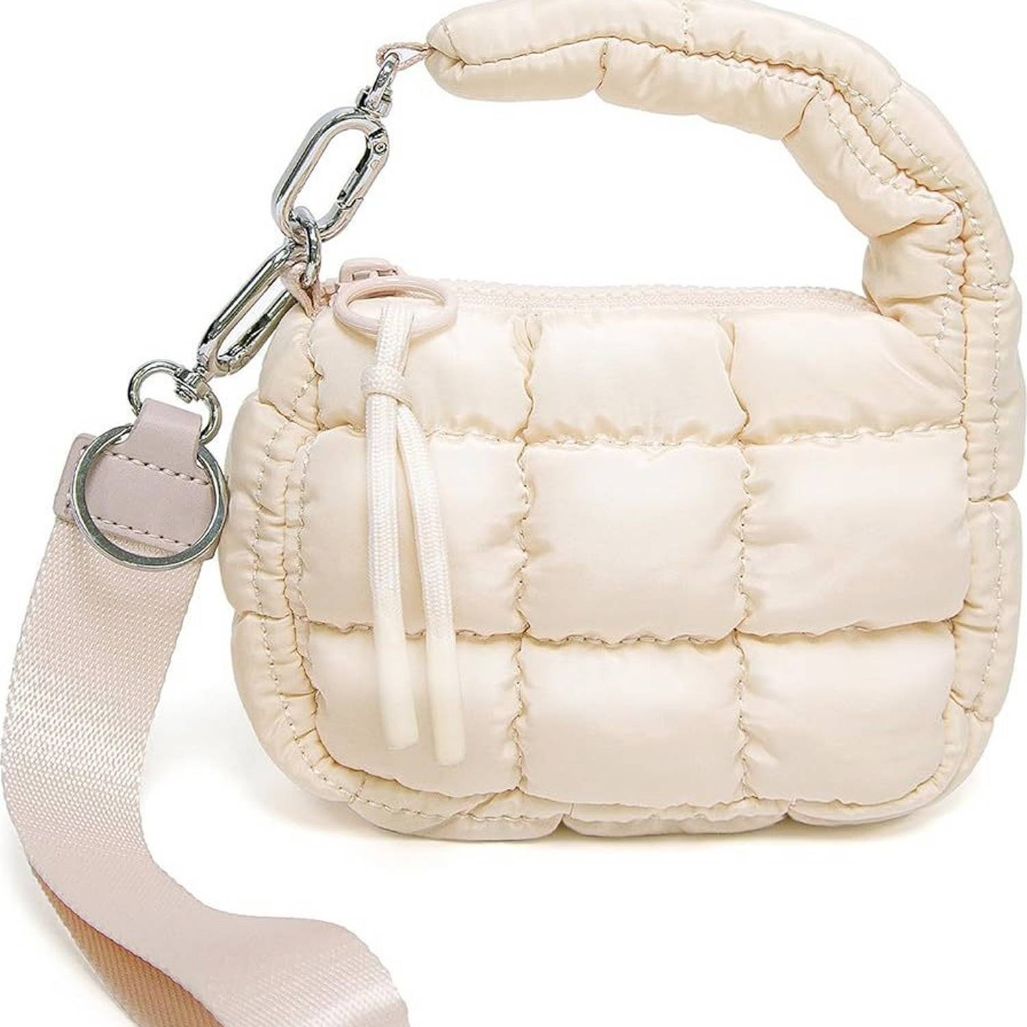 Nylon Quilted Puffer Handbag 5