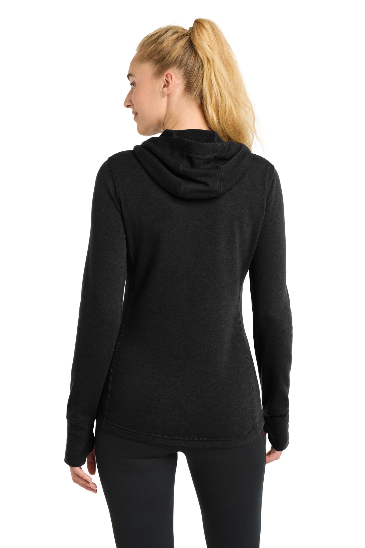 Sport-Tek Women's PosiCharge Tri-Blend Wicking Fleece Hooded Pullover. LST296, custom hoodie or sweatshirt with logo imprint 20