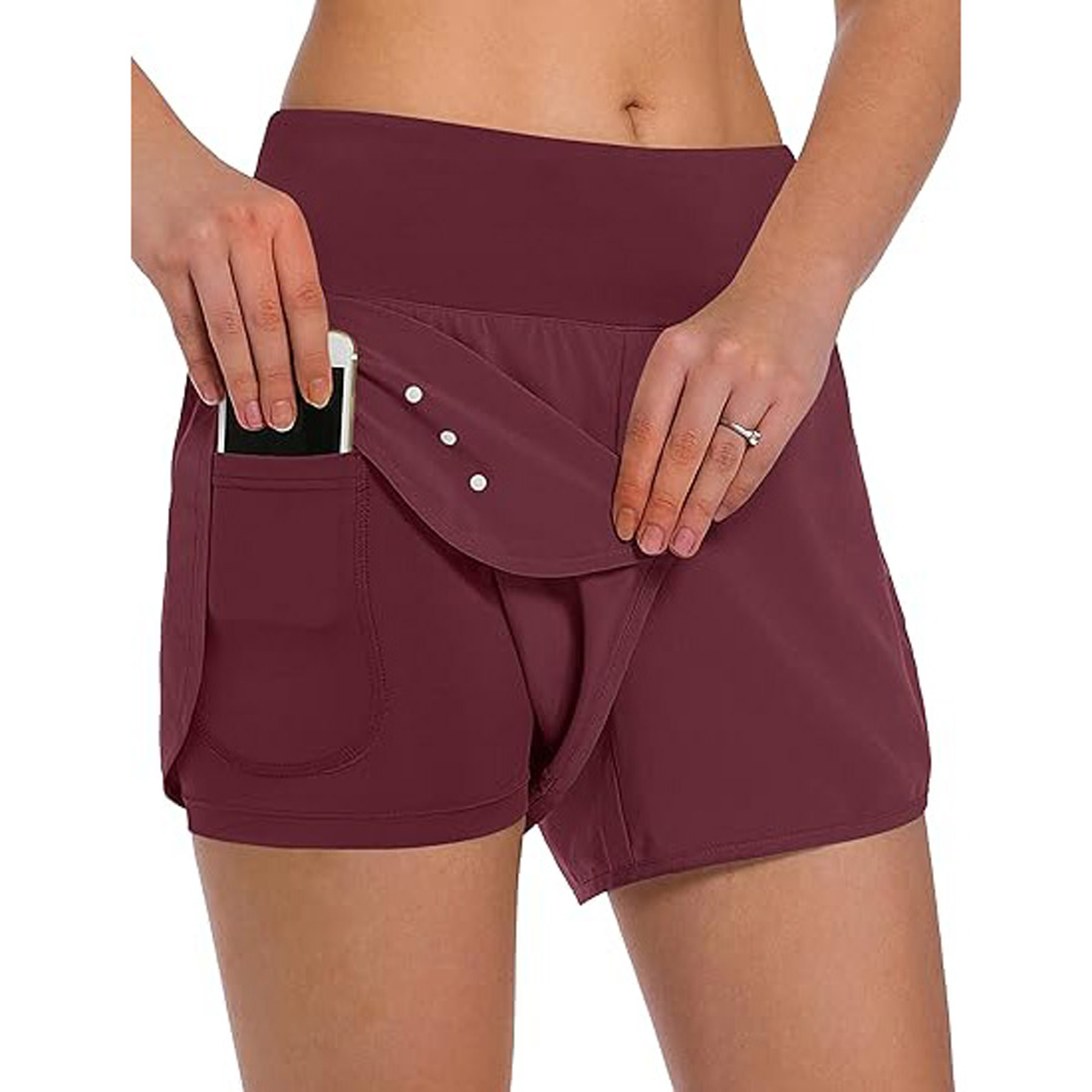 Women's 2 in 1 Running Shorts 4