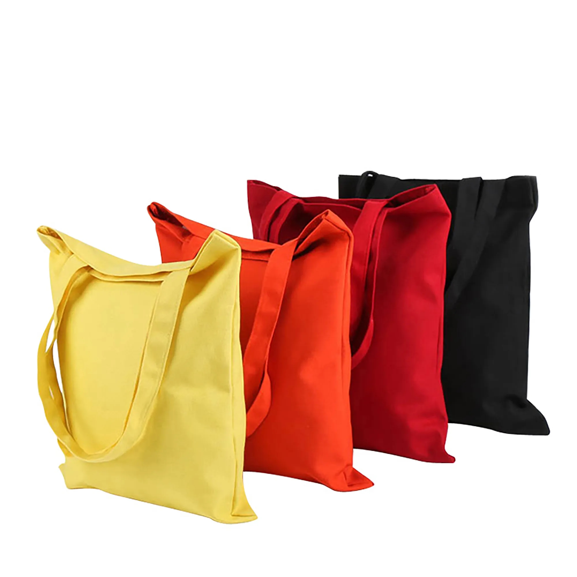 Portable Cotton Canvas Tote Bag MOQ50pcs, custom tote bag with logo imprint 3