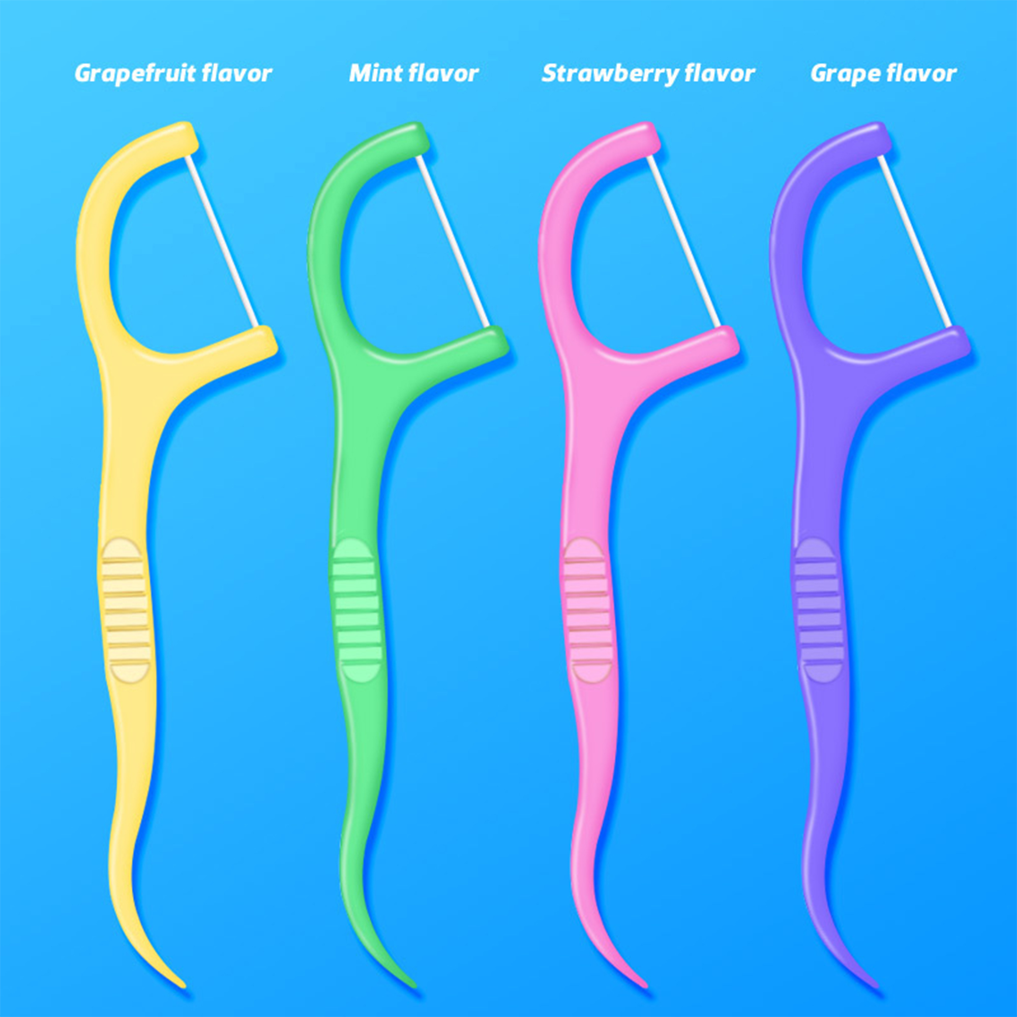 Fruity Flavor Dental Floss Picks 1