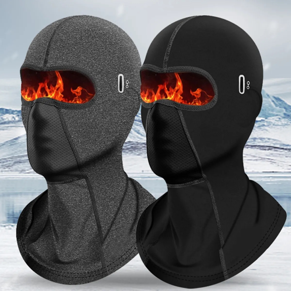 Cold Weather Ski Windproof Fleece Thermal Face Mask 8