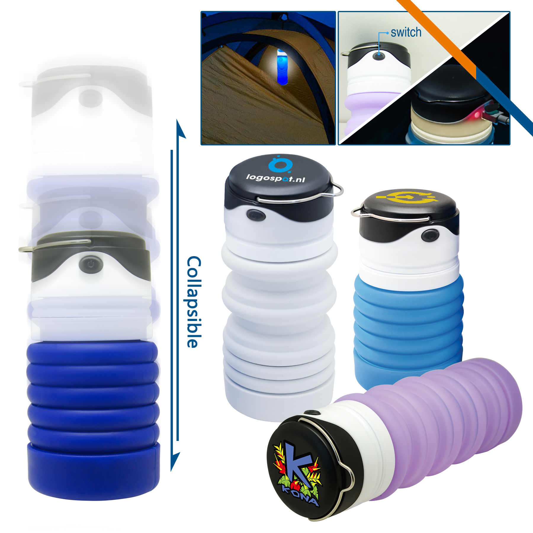 Luminous Elastic Collapsible Bottle 4