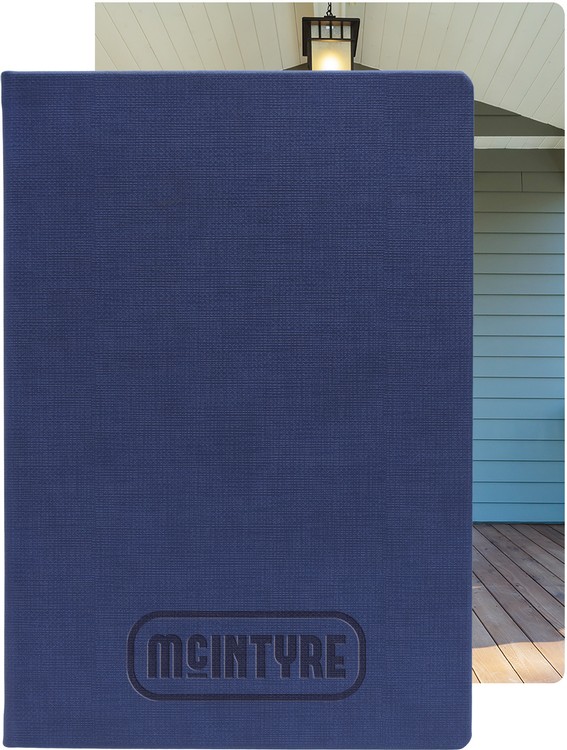 Bohemian™ Textured Journal - Large w/ Tip-in 1