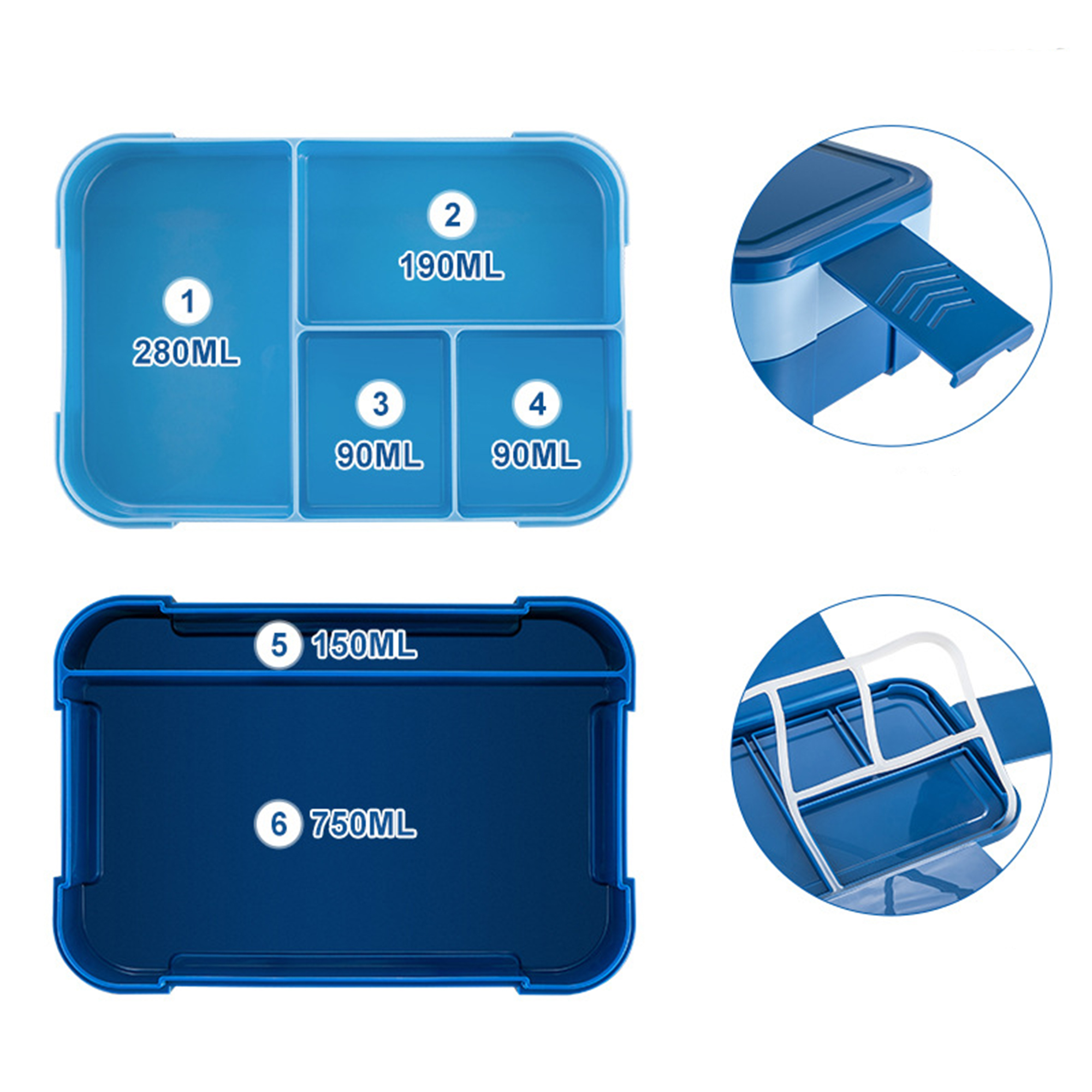 Microwave Safe Leakproof Bento Lunch Box 2