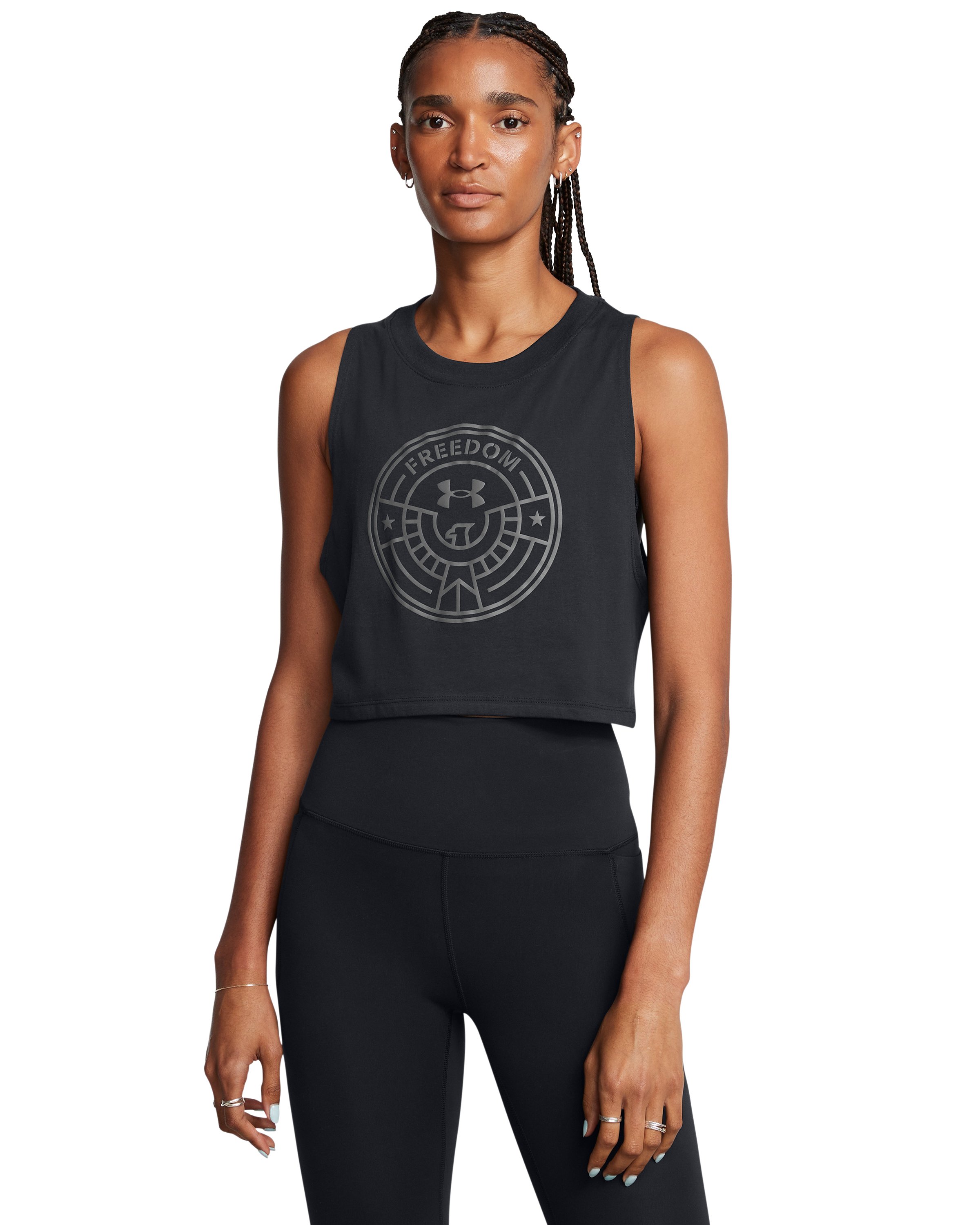 UA Freedom Women's Crop Tank 3