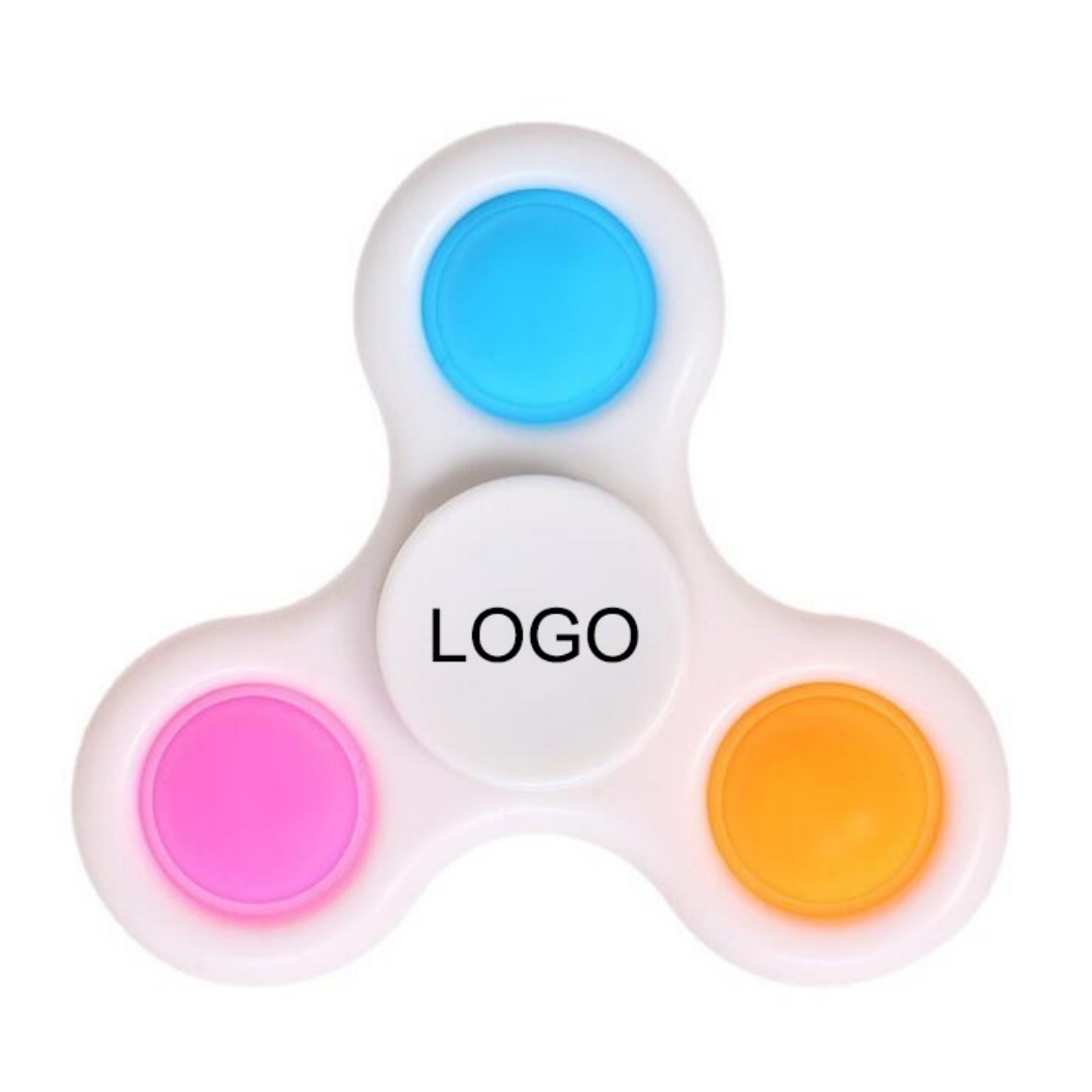 Fingertip Spinner Fidget Toy w/Push Pop Bubble Edges 2