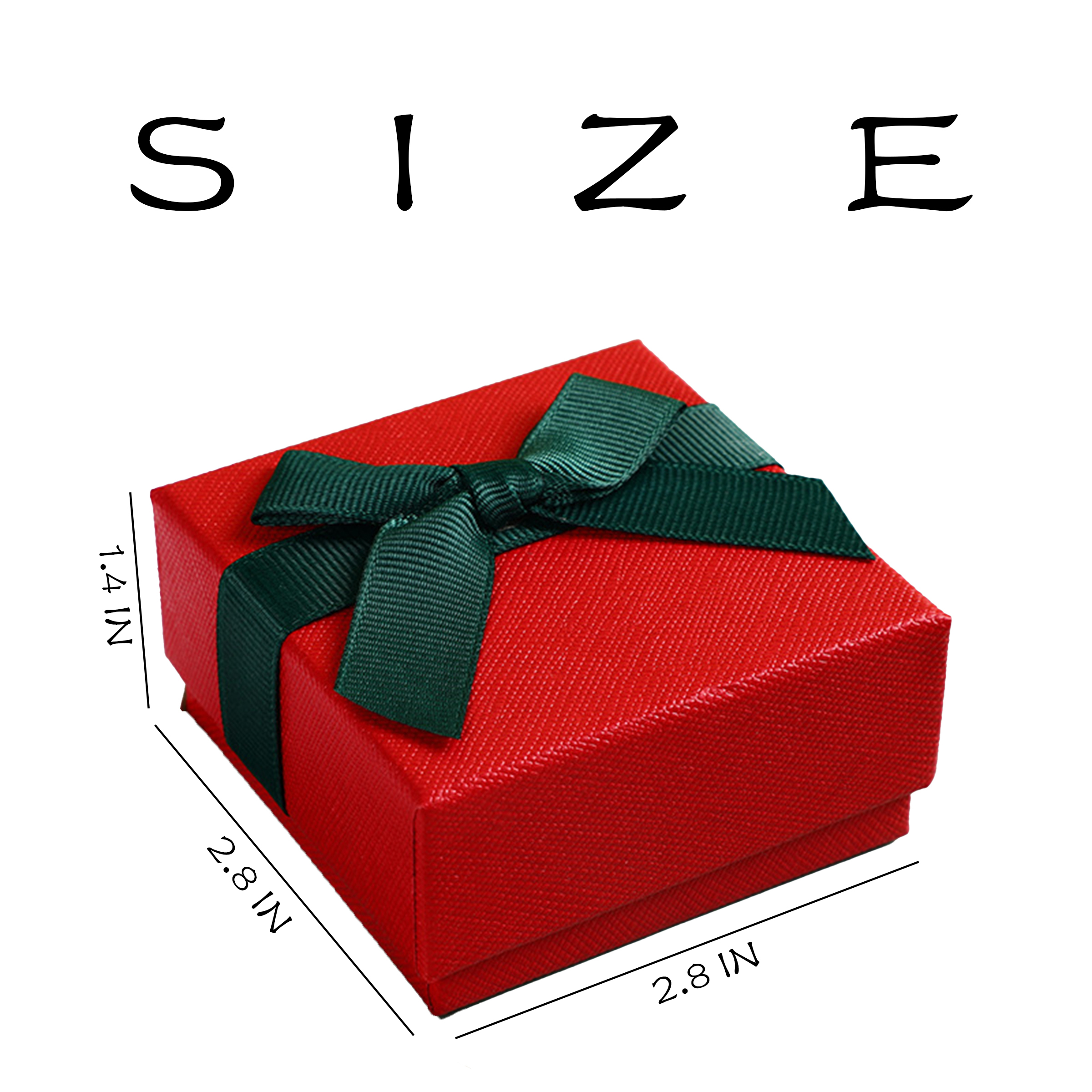 Paper Square Bow Jewelry Gift Box 2