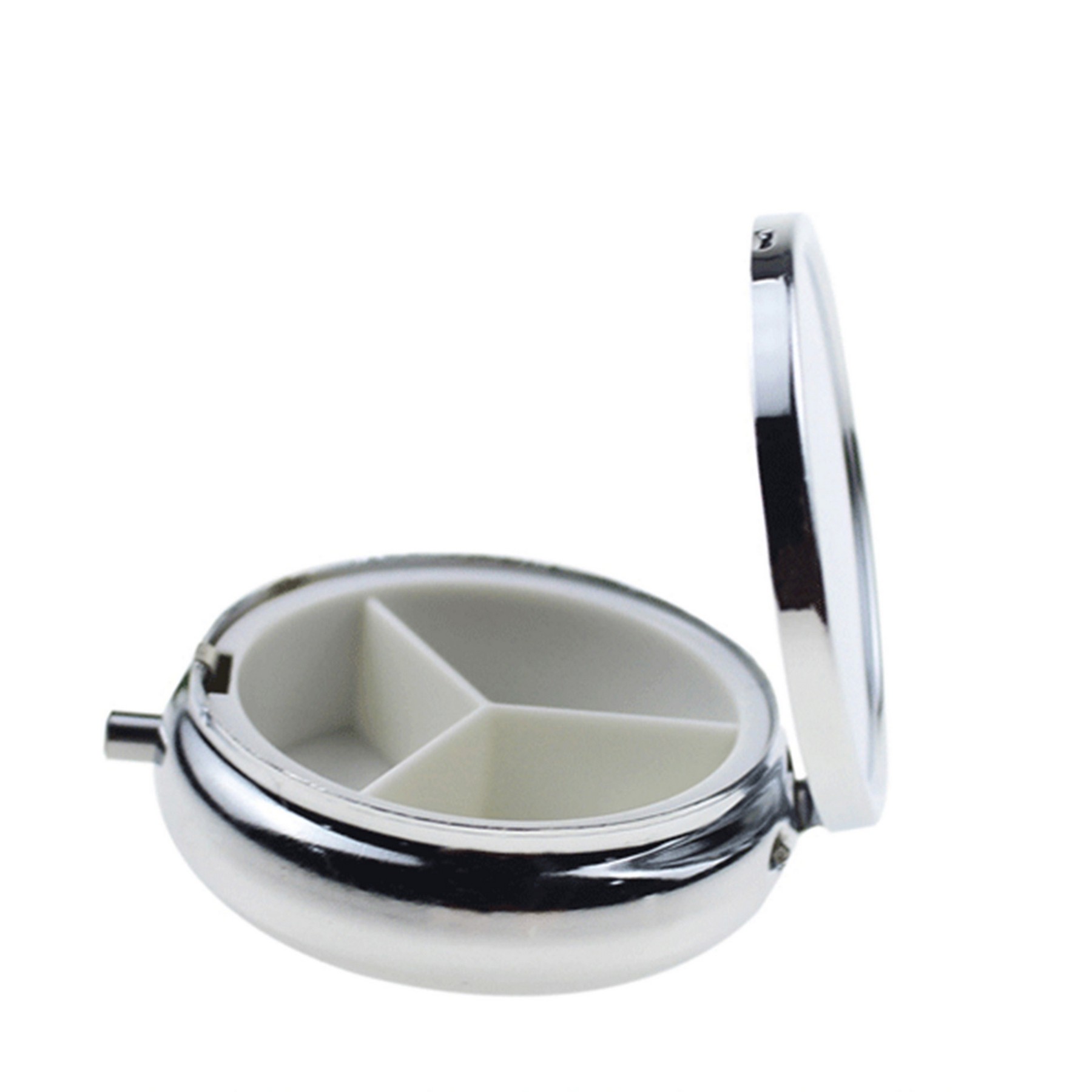 Portable Mini Silver Medicine Drug Holder Container 5