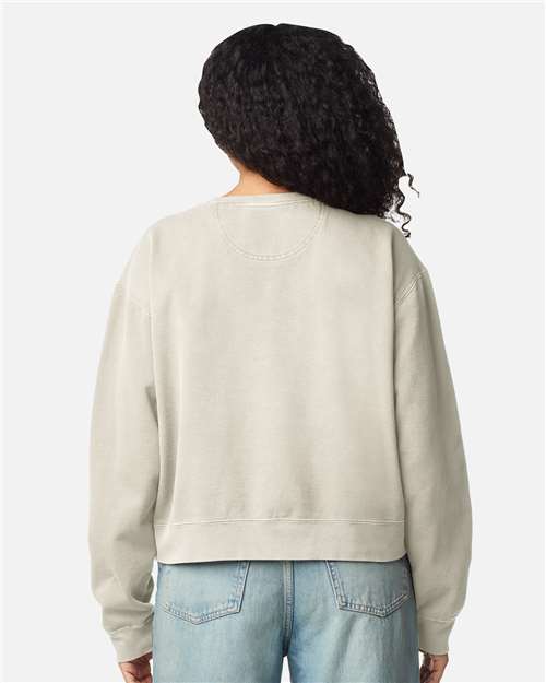 Women's Garment-Dyed Mid-Length Crewneck Sweatshirt - 1566L 31