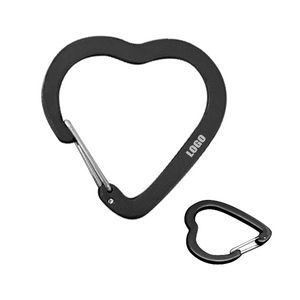Charming Heart-Shaped Flat Aluminum Carabiners 11