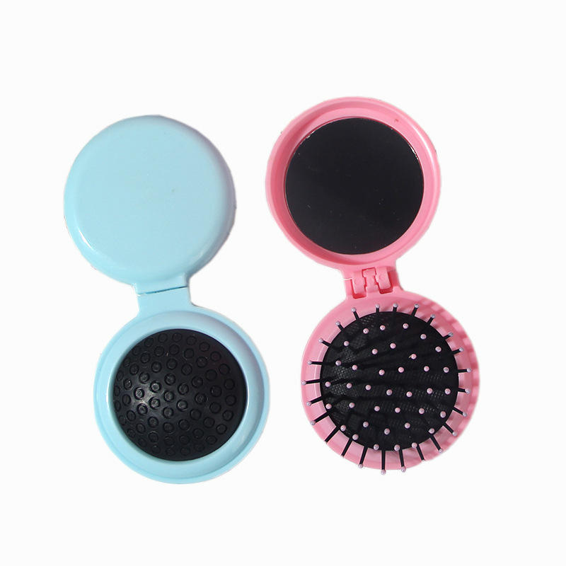 Portable Folding Mirror Comb 2