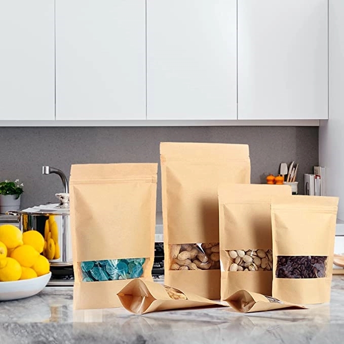 Resealable Ziplock Stand Up Bags with Matte Window 2
