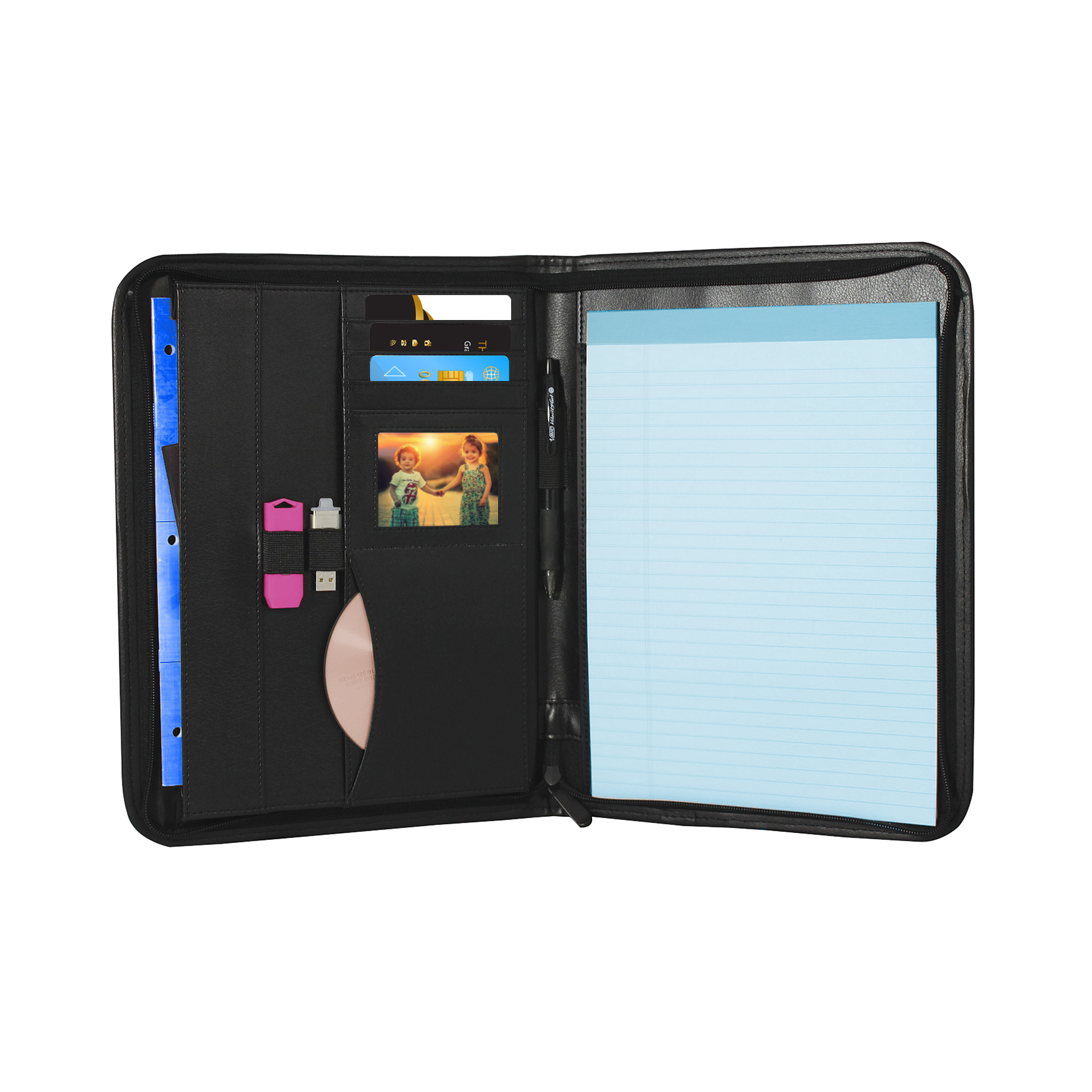 Author Premium Padfolio w/ Padded Cover - Leatherette 5