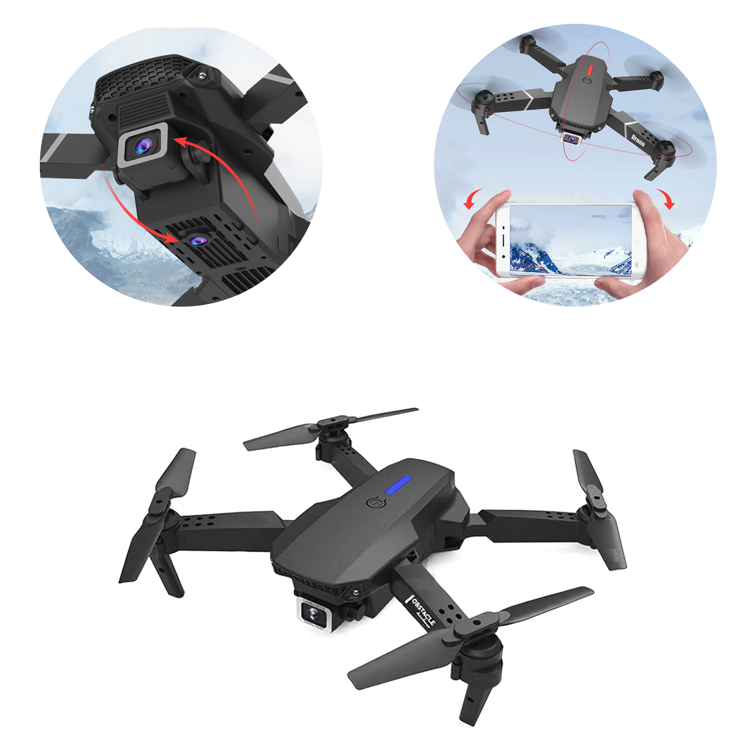 High definition 4K dual camera aerial folding drone 1