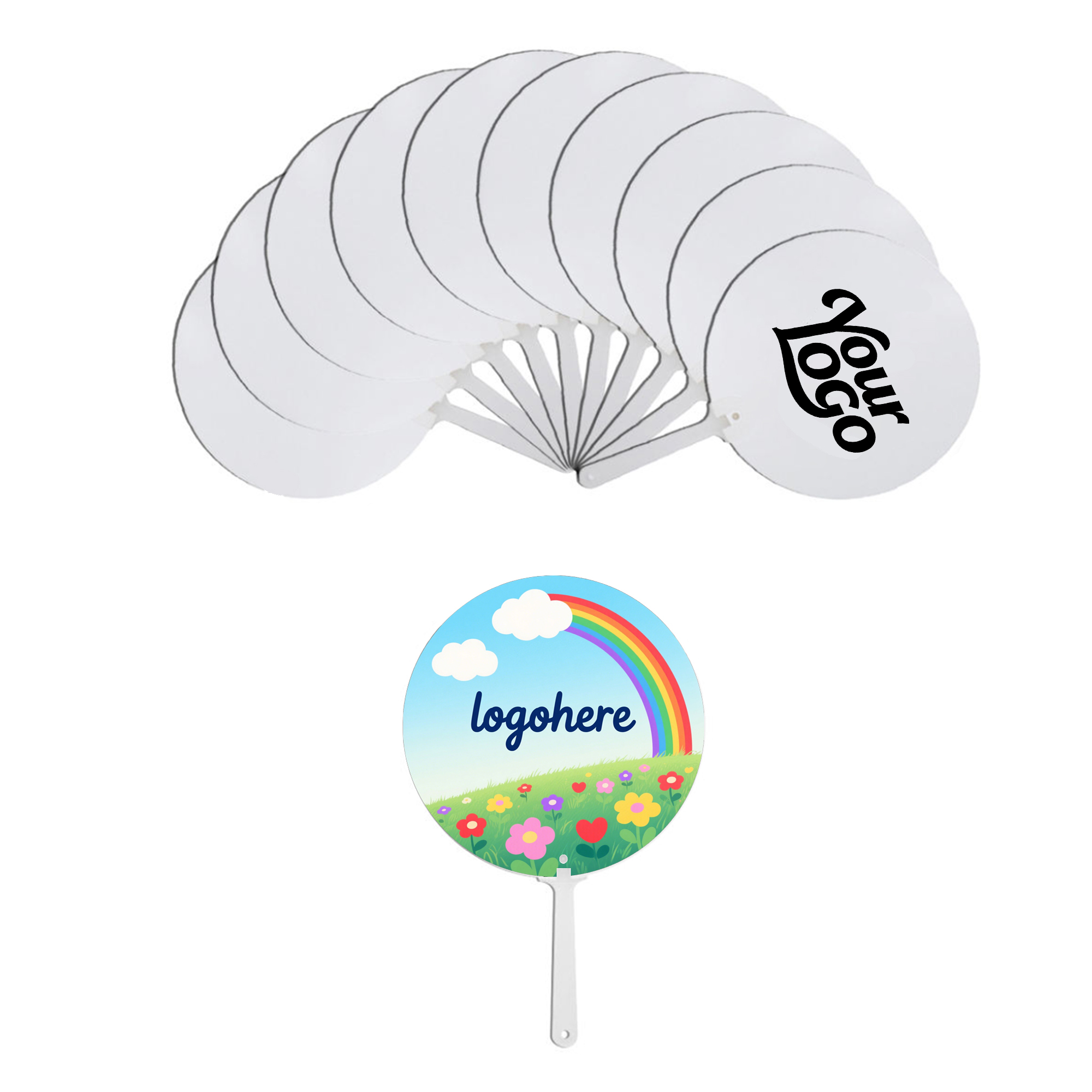 Custom Plastic Hand Fan 1