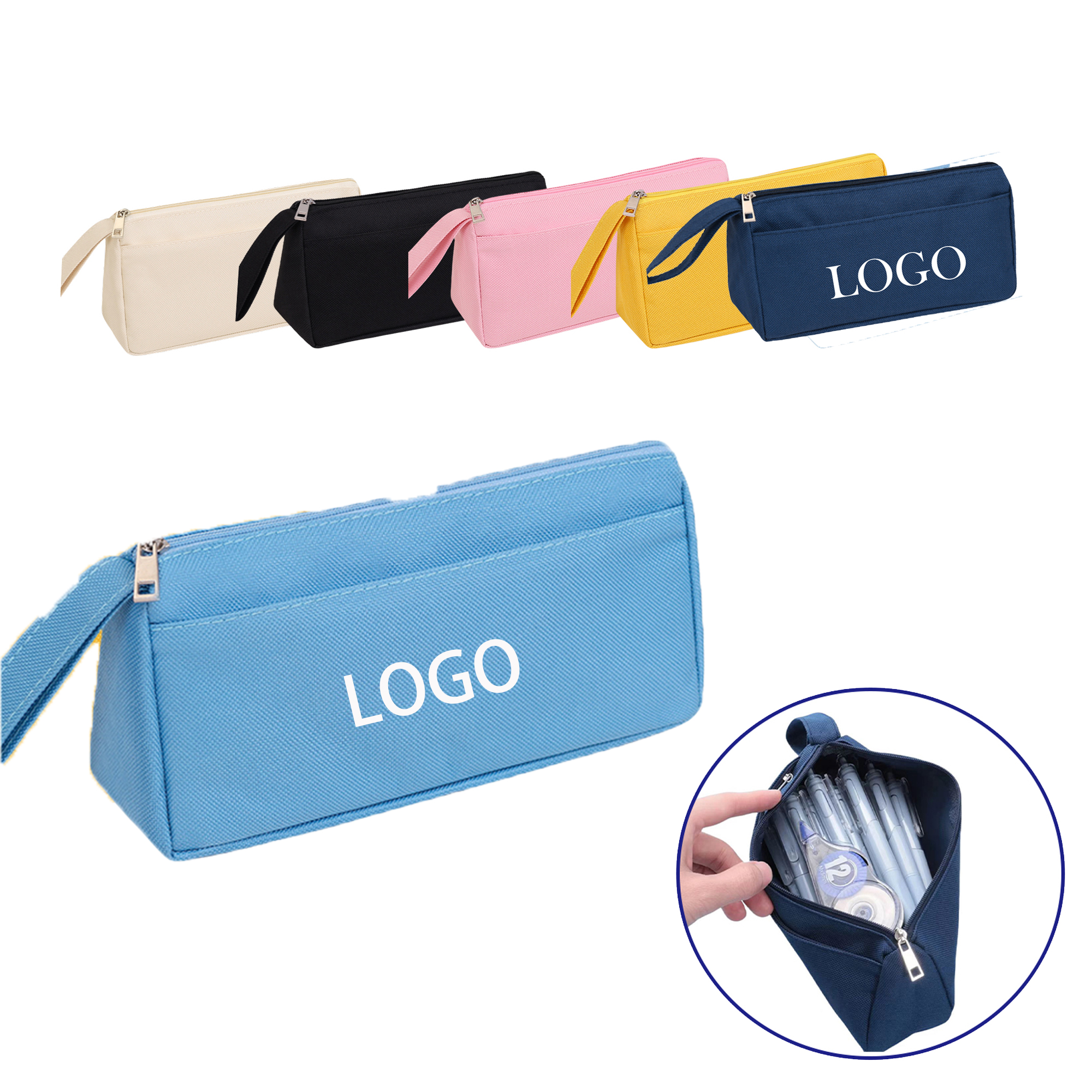 MOQ:20pcs Printed School Pencil Case 3