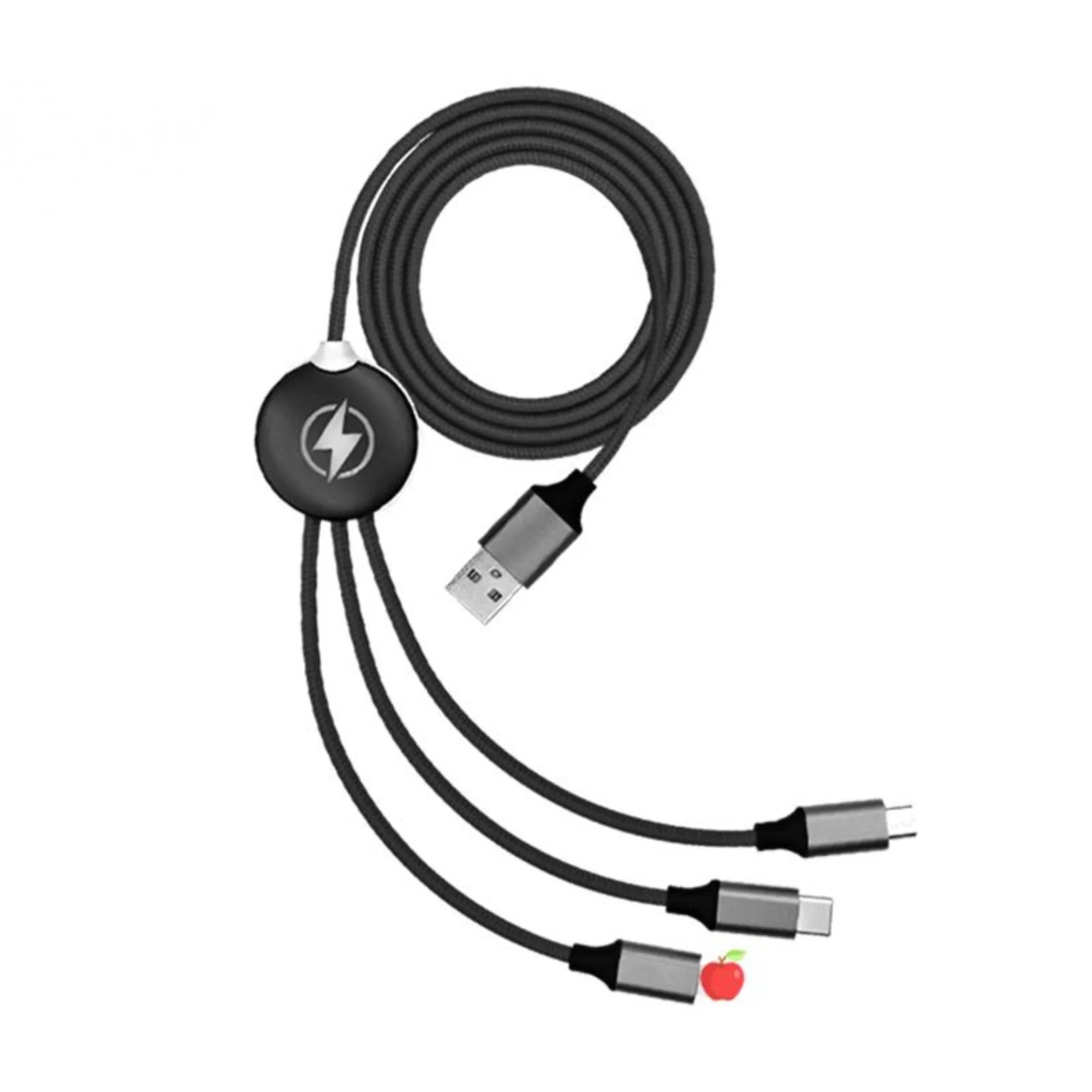 3-in-1 gift formulate LED luminous LOGO data cable 4