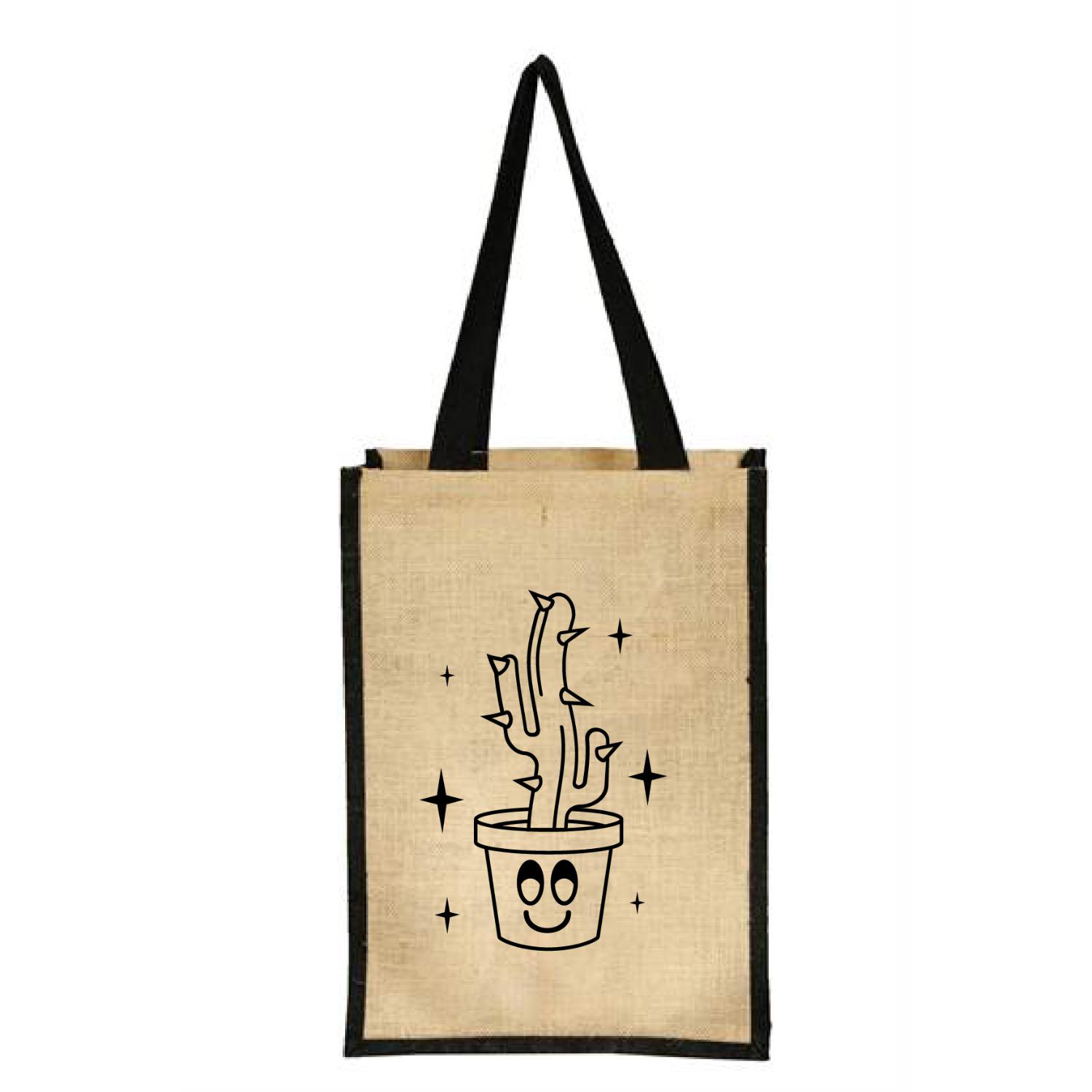 Eco-Friendly Jute Tote with Long Web Handles 1