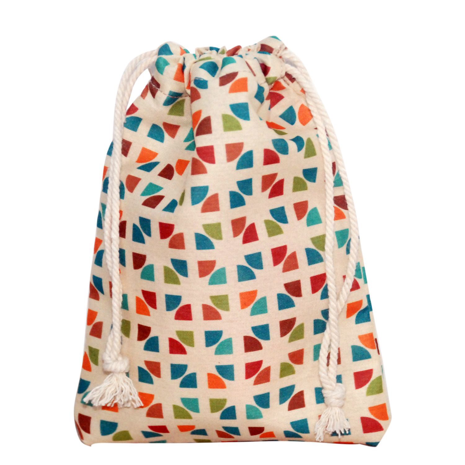 Utility Cotton Pouches 12cm x16.5cm Full color Cosmetic Bag 2
