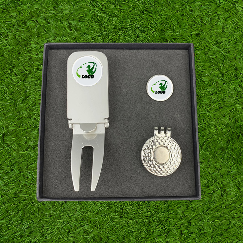 Golf Cigar Holder Divot Tool Gift Set 3