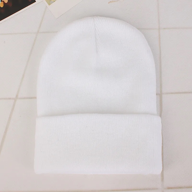 Winter knit pullover hat Candy colored 13