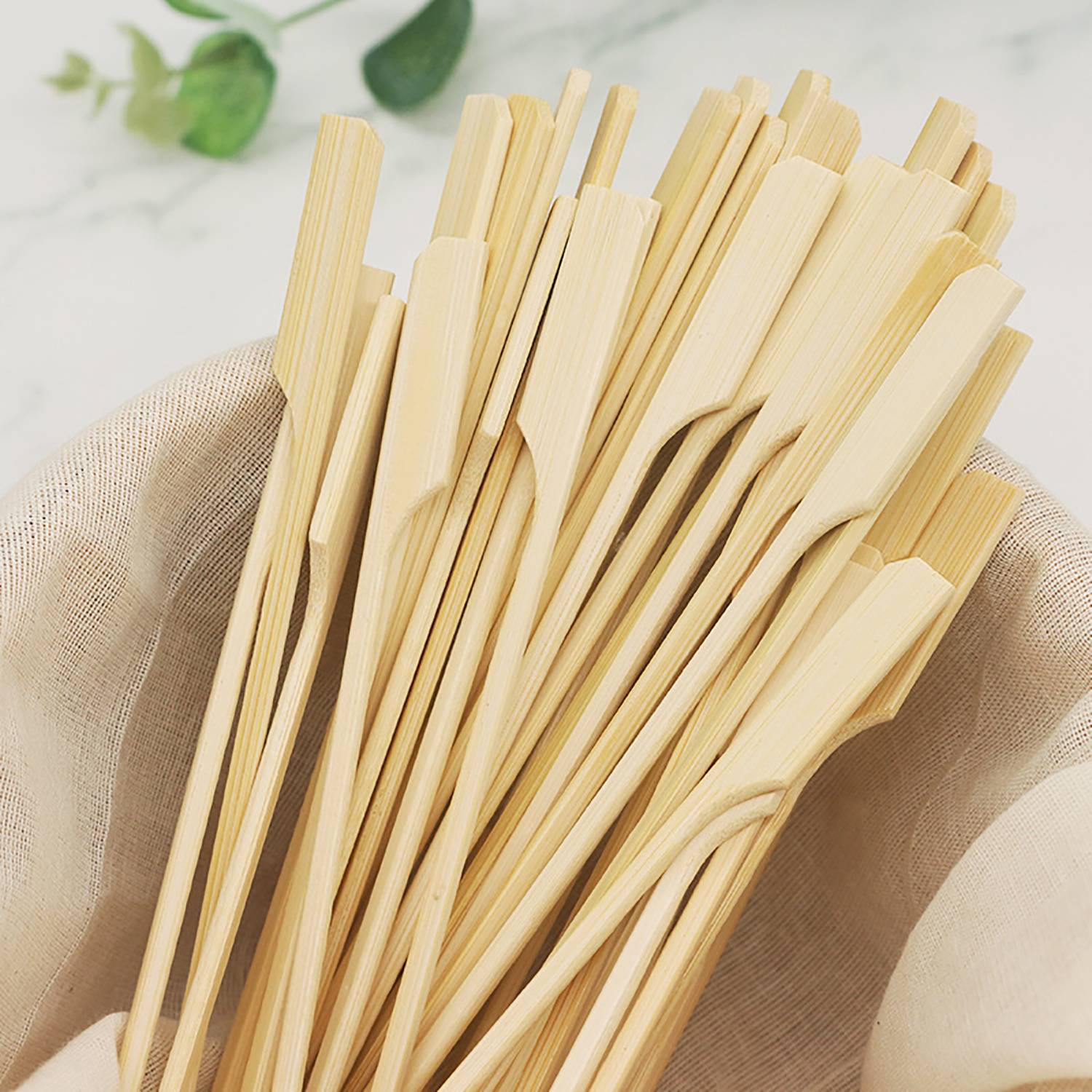 100Pcs Disposable Bamboo Skewers 5