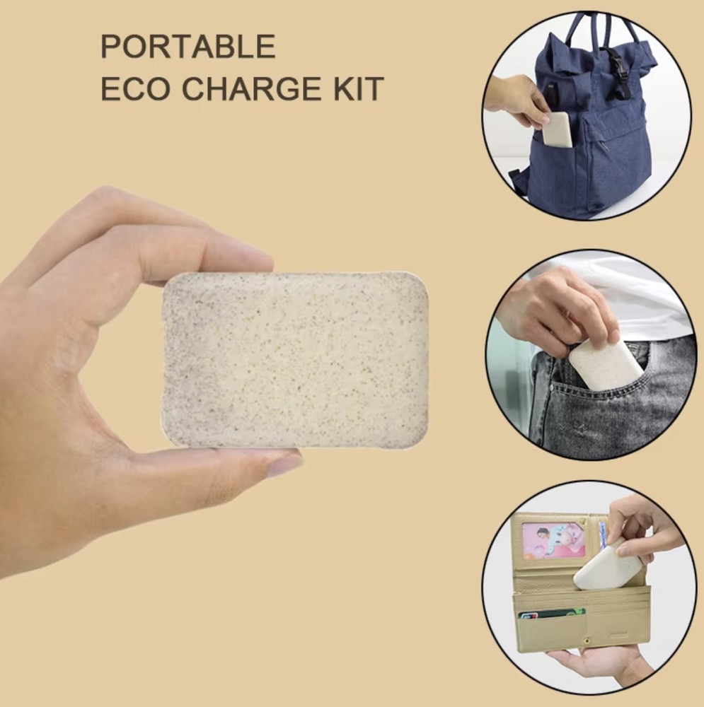 Wheat Straw 6 In 1 Charging Usb Cable Organizer Cable Set 1