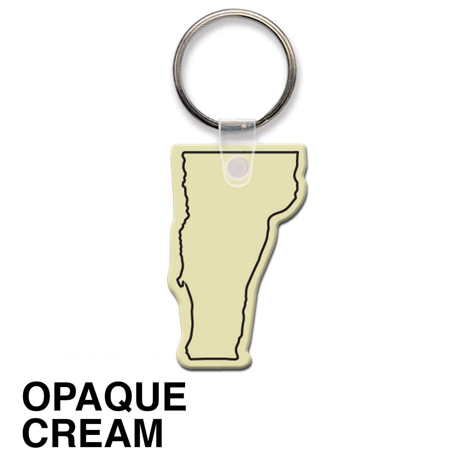 Vermont State Shape Key Tag (Spot Color) 5