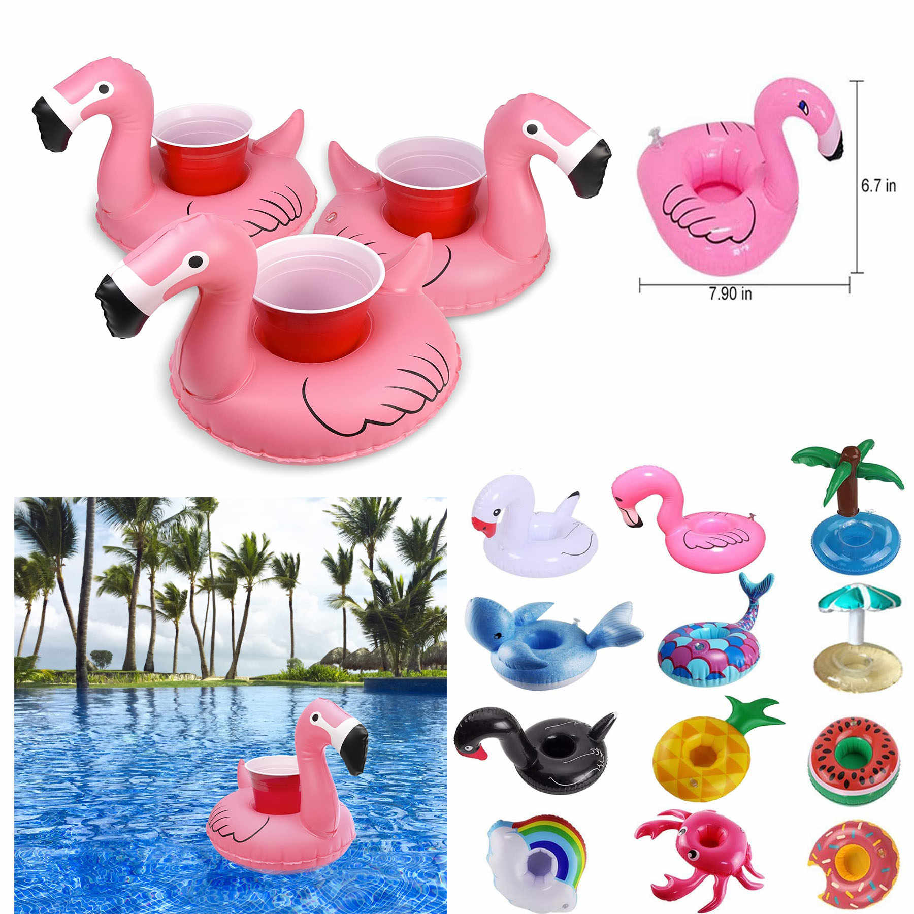 Inflatable Pool Drink Holders 2