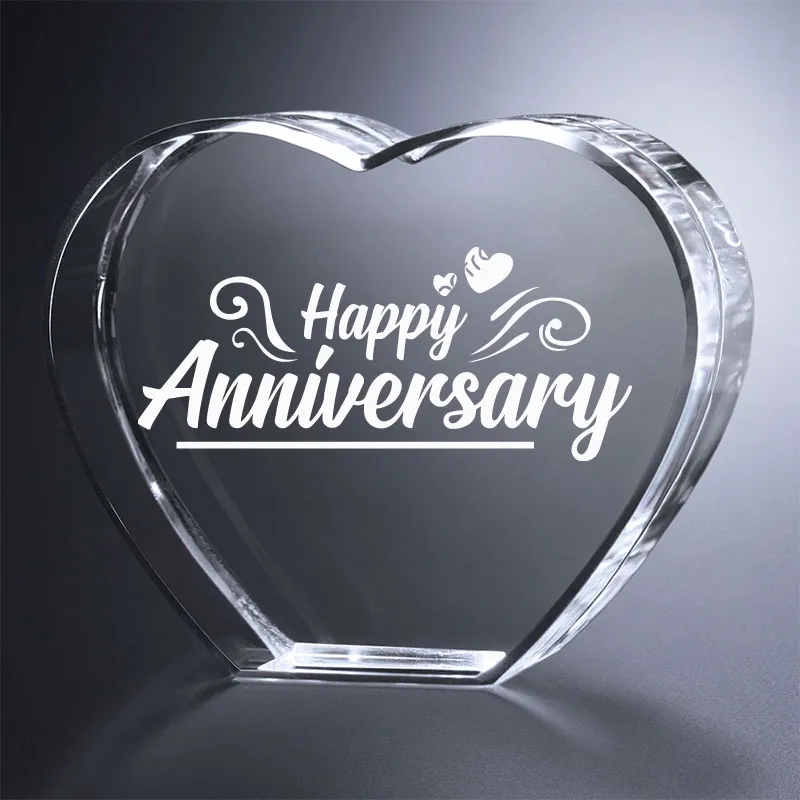 Standing Crystal Heart Award 5