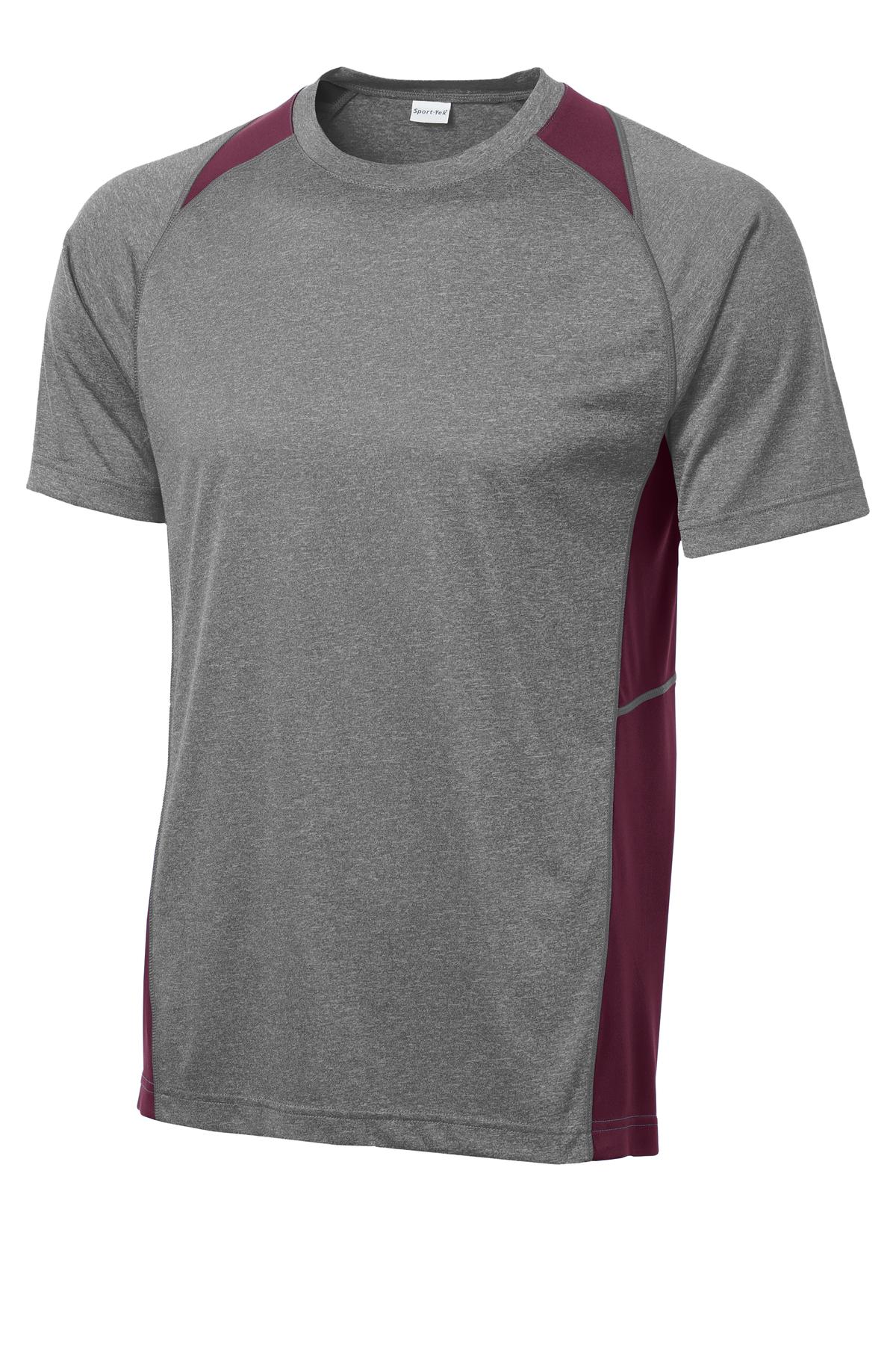 Sport-Tek Heather Colorblock Contender Tee. ST361 86