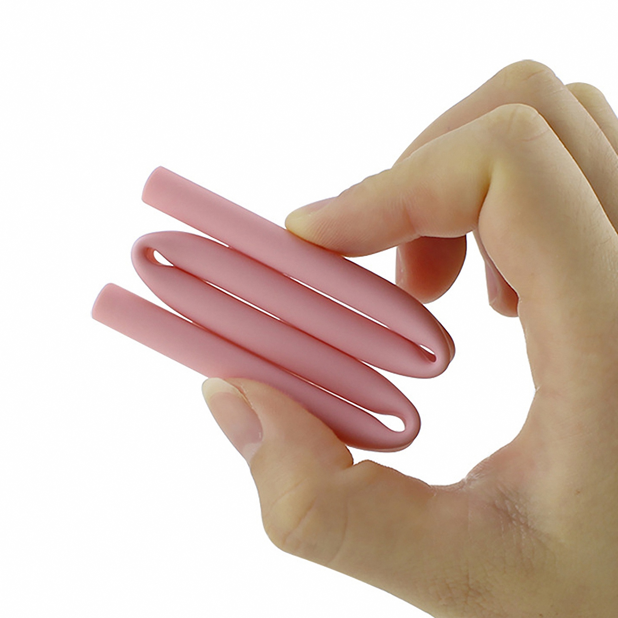 Reusable Collapsible Silicone Straw Set with Cleaning Brush 4