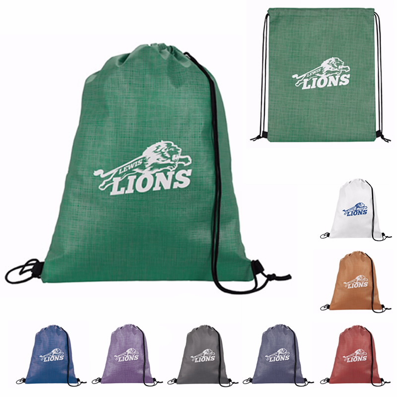 Good Value™ Non-Woven Shimmer Drawstring Backpack 1