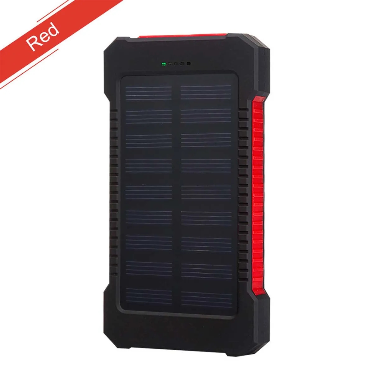 10,000-mAh Solar Power Bank W/ Flashlight compass Carabiner 8