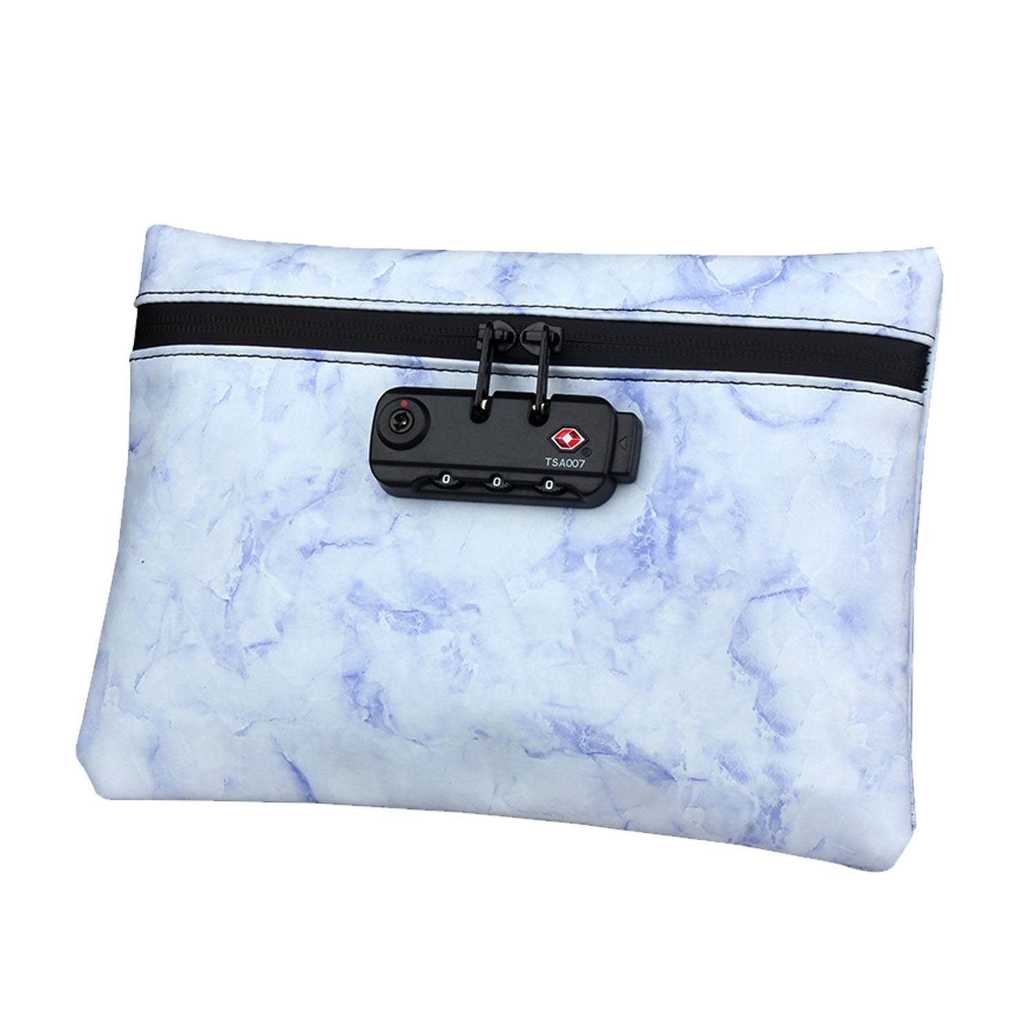 PU Leather Carbon Smell Proof Bag With Combination Lock 9