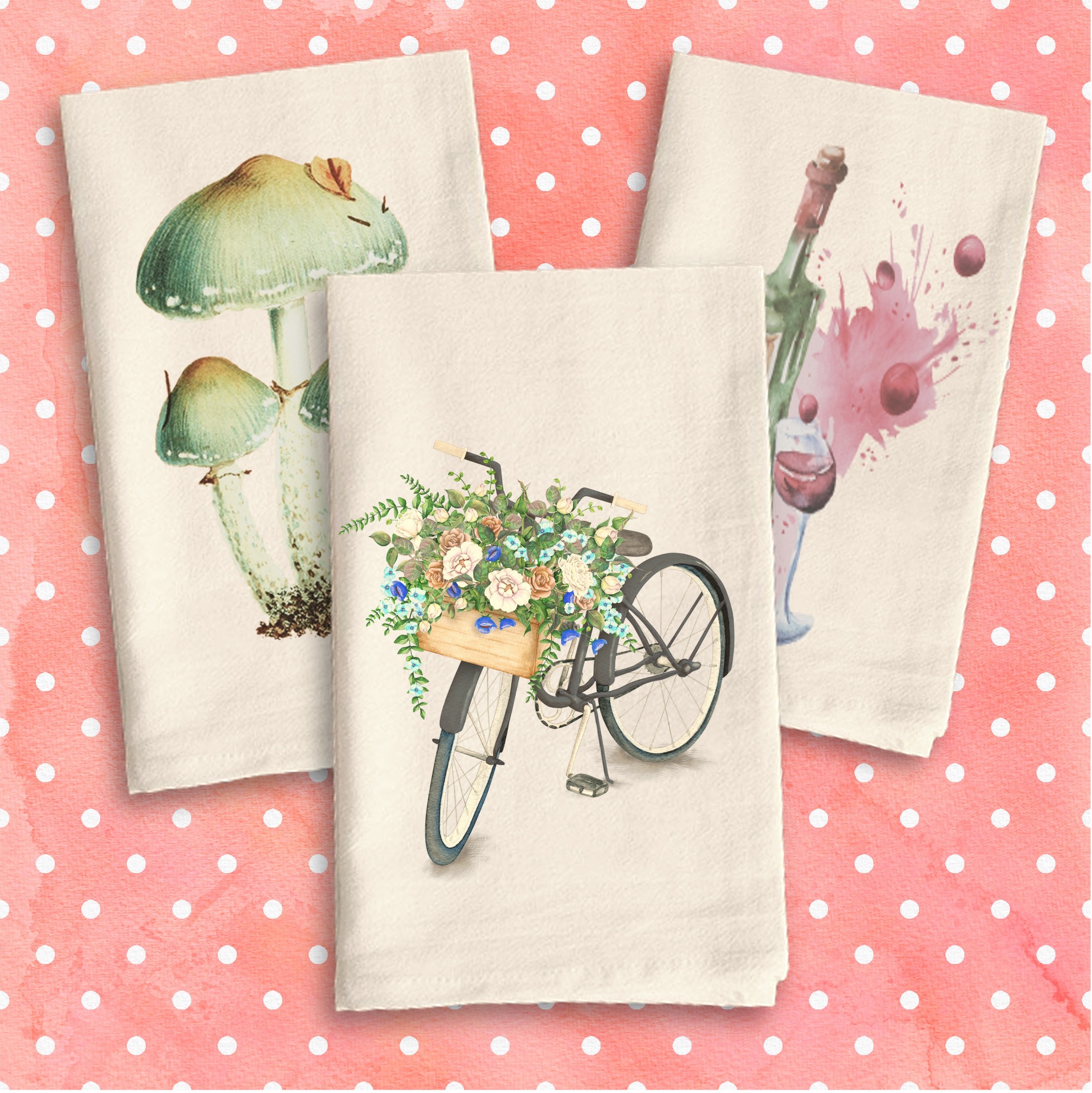 White Vintage Flour Sack Tea Towel 4