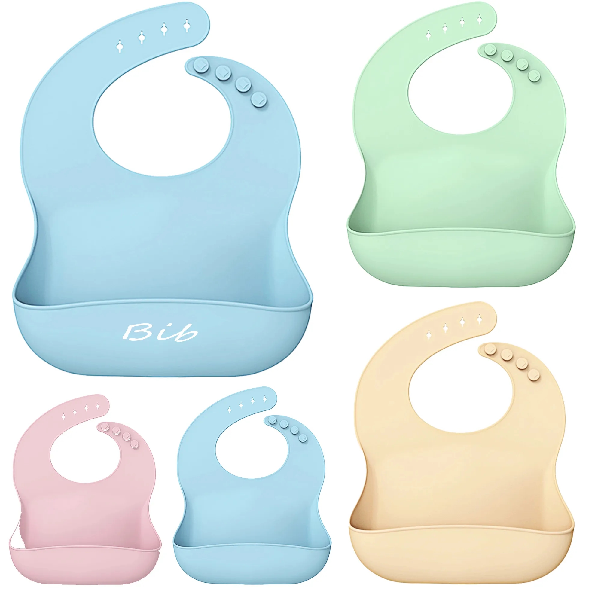 Silicone Baby Food Bib 4