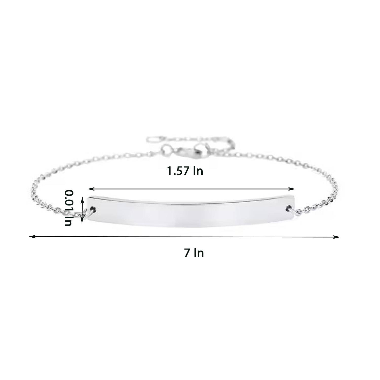 Personalized Stainless Steel Chain Bracelet 3