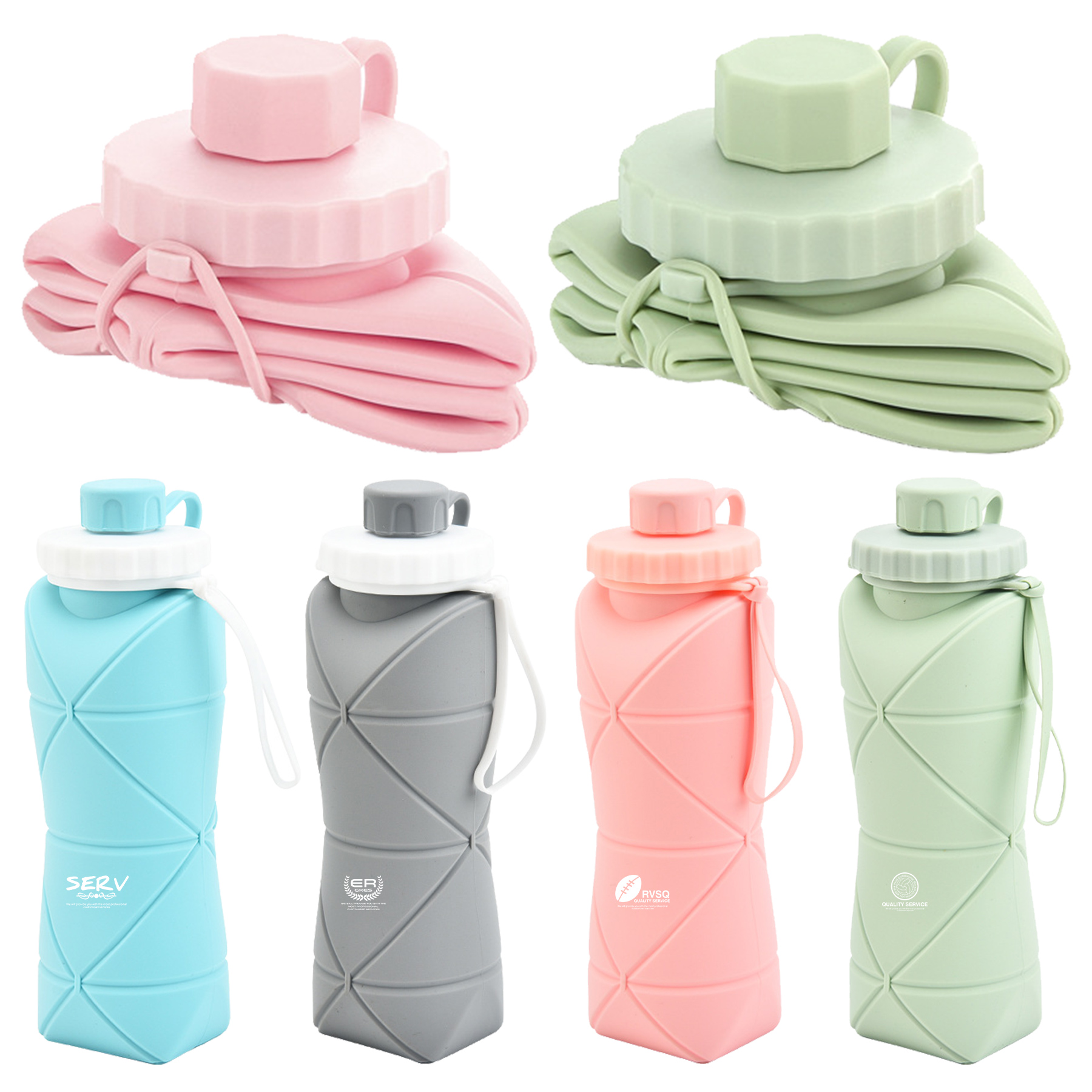 Creative Silicone Folding Water Bottle 5